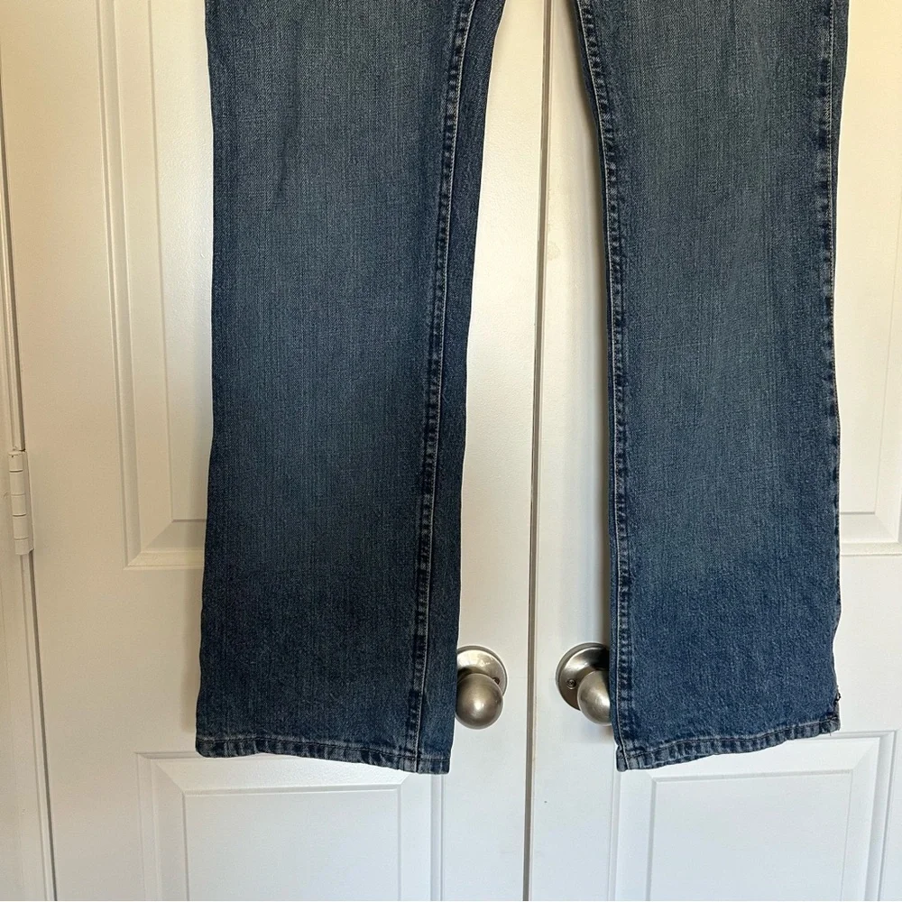 Wrangler Cash Waist Bootcut Blue Riding Jeans Womens Sz 15/16 × 34 Cowgirl Cut - Picture 7 of 10